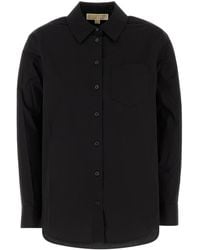 MICHAEL Michael Kors - Stretch Poplin Shirt Cotton - Lyst