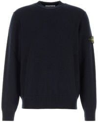 Stone Island - Midnight Wool Sweater - Lyst