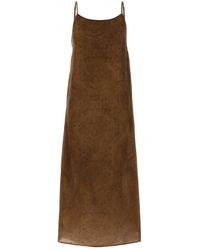 Uma Wang - Brown Viscose Blend Anaya Dress - Lyst