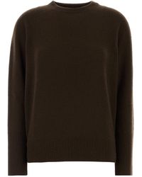 The Row - Dark Brown Cashmere Odelle Sweater - Lyst
