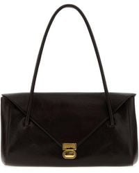 Marni - Dark Leather E/W Shoulder Bag - Lyst