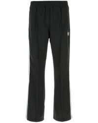 Needles - Black Polyester joggers - Lyst