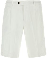 PT Torino - White Lyocell Blend Bermuda Shorts - Lyst