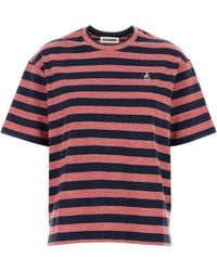Jil Sander - Embroidered Cotton Oversize T-shirt - Lyst