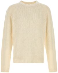 The Row - Ivory Silk Laing Sweater - Lyst