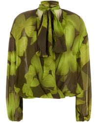 Blumarine - Floral Top - Lyst