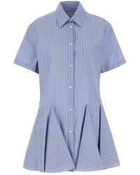 Marni - Embroidered Poplin Shirt Dress - Lyst