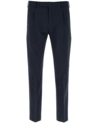 PT Torino - Pantalone in lana stretch blu scuro - Lyst