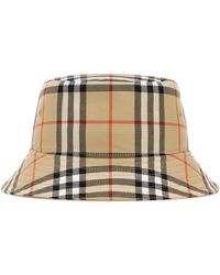 Burberry - Check Bucket Hat - Lyst