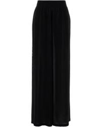 Alaïa - Viscose Blend Wide-Leg Pant - Lyst