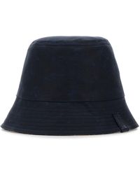 Loewe - Cappello da pescatore reversibile in tela blu navy - Lyst