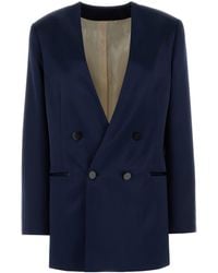 Alberta Ferretti - Satin Blazer - Lyst