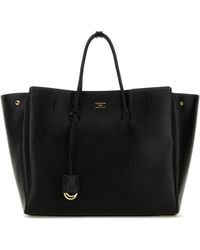 Balenciaga - Black Leather Carry All Hampton Shopping Bag - Lyst