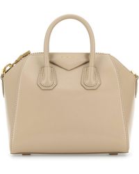 Givenchy - Borsa a mano Antigona mini in pelle sabbia - Lyst
