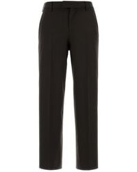 PT Torino - Dark Brown Stretch Wool Pant - Lyst