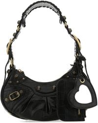 Balenciaga - Borsa a spalla Le Cagole XS in pelle nera - Lyst