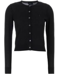 Polo Ralph Lauren - Black Wool Cardigan - Lyst