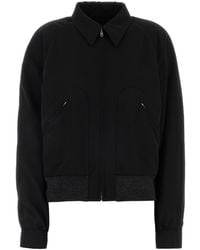 Maison Margiela - Black Wool Bomber Jacket - Lyst