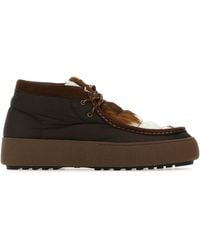 Moon Boot - Multicolor Nylon And Leather Mtrack Mid Ankle Boots - Lyst
