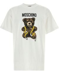 Moschino - White Cotton T-shirt - Lyst
