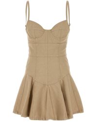 DSquared² - Sand Denim Mini Dress - Lyst