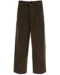 Entire studios - Brown Cotton Gully Pant - Lyst