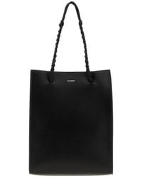 Jil Sander - Black Leather Tangle Shopping Bag - Lyst