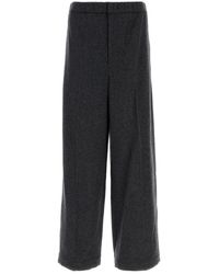 Jil Sander - Pantalone in flanella antracite - Lyst