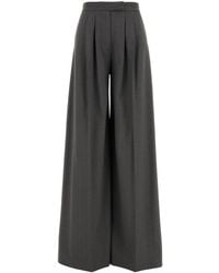 LE SULLY STUDIO - Embroidered Stretch Polyester Blend Wide-leg Pant - Lyst