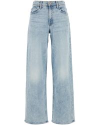 Mother - Stretch Denim The Spinner Zip Sneak Jeans - Lyst