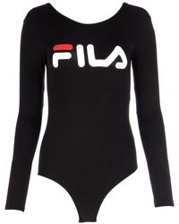 white fila bodysuit