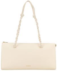 Jil Sander - Ivory Leather Tangle Tent Shoulder Bag - Lyst