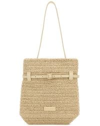 MANU Atelier - Raffia Mini Tote Du Jour Shoulder Bag - Lyst