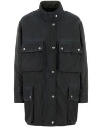 Prada - Giubbino in Re-Nylon antracite - Lyst