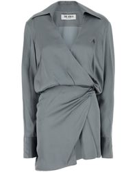 The Attico - Satin Mini Dress - Lyst