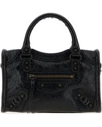 Balenciaga - Black Leather Nano Le City Handbag - Lyst
