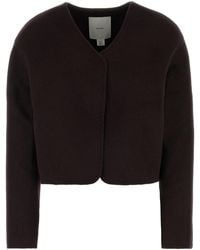 Calvin Klein - Dark Brown Wool Blend Blazer - Lyst