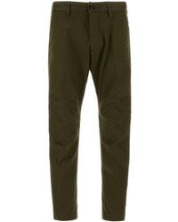 DSquared² - Olive Green Stretch Cotton Chino Pant - Lyst
