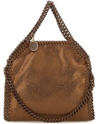 Stella McCartney - Bronze shaggy Deer Mini Falabella Handbag - Lyst