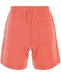 ショートパンツ SPORTY & RICH Salmon Pink Stretch Cotton Shorts ショートパンツ SPORTY & RICH Salmon Pink Stretch Cotton