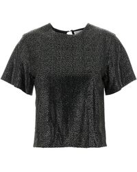 GIUSEPPE DI MORABITO - Embellished Viscose T-shirt - Lyst