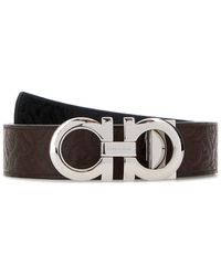 Ferragamo - Salvatore Leather Reversible Belt - Lyst