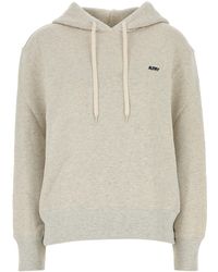 Autry - Felpa Main Wom in cotone grigio chiaro melangè - Lyst