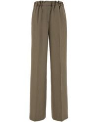 Calvin Klein - Cappuccino Wool Blend Fernanda Pant - Lyst