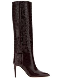 Paris Texas - Burgundy Leather Boots - Lyst