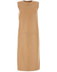 Prada - Skin Nappa Leather Dress - Lyst