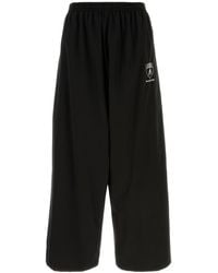 Balenciaga - Pantalone dalla gamba ampia X Automobili Lamborghini in tessuto tecnico nero - Lyst