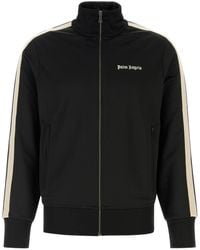 Palm Angels - Black Tech Fabric Sweatshirt - Lyst