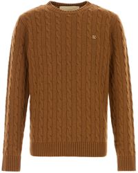 Valentino Garavani - Camel Cashmere Sweater - Lyst
