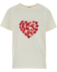 Chloé - Graphic Crew Neck T-Shirt - Lyst
